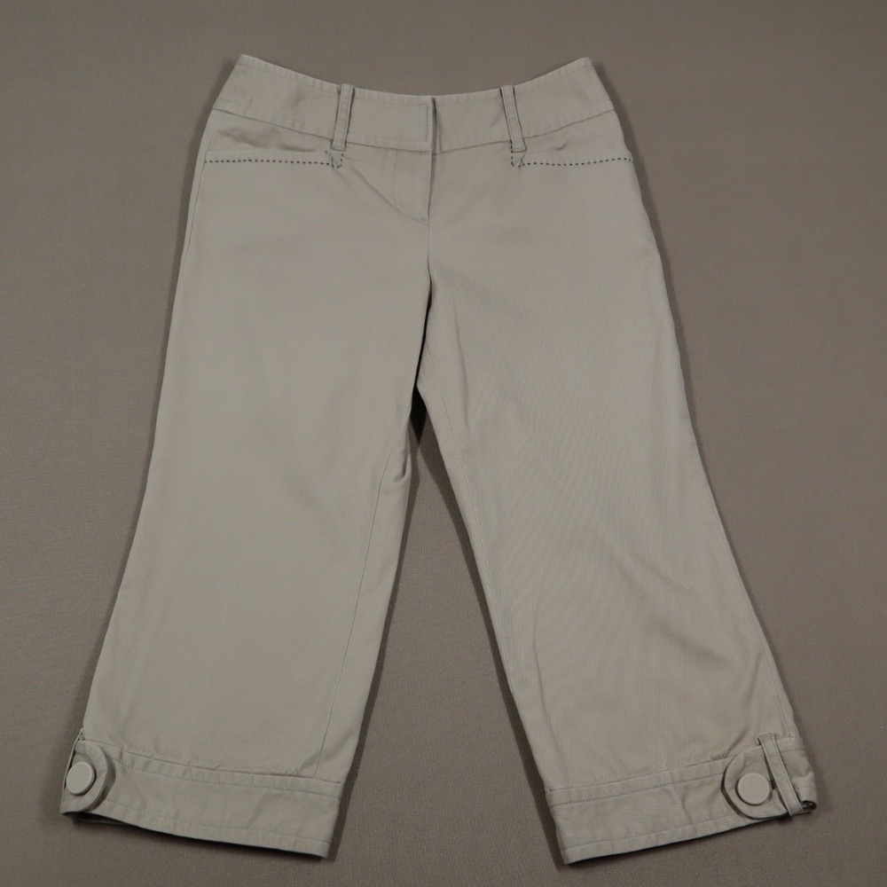 Ann Taylor Loft Petites Khaki Capris - Size 0P